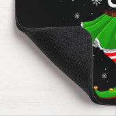 Womens Reading Elf Christmas Family Girls Women El Mousepad (Ecke)