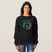 Womens real princess don't wear a crown but a swim sweatshirt (Vorne ganz)
