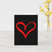 Women's Red Heart Funny Cute Design For Men Women Karte (Gelbe Blume)