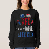 Womens Red White & I Do Crew 4th of July Bachelore Sweatshirt (Vorderseite)