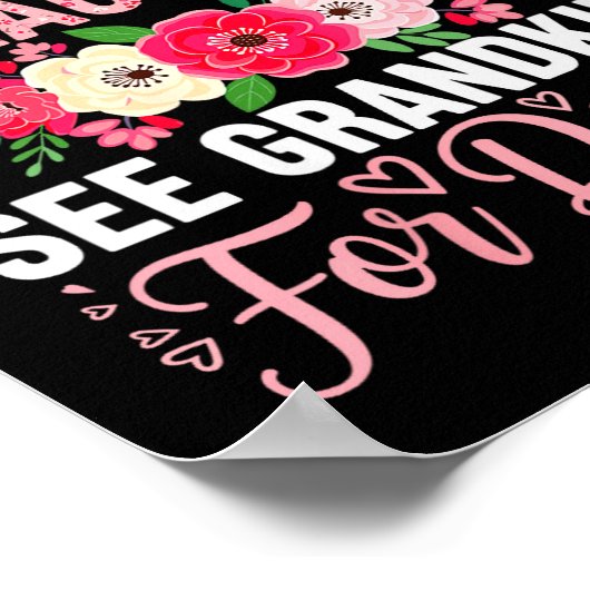 Womens Retired Under New Management See Grandkids Poster (Ecke)