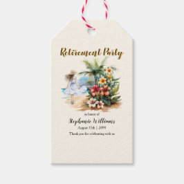 Women's Retirement Beach Aloha Blume Party Geschenkanhänger