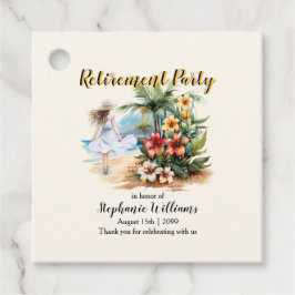 Women's Retirement Beach Aloha Blume Party Geschenkanhänger