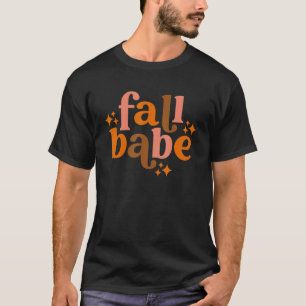 Womens Retro Babe Fall Pumpkin Gewürz Herbstanken T-Shirt