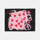 Womens Retro Six Seven 67 Meme Valentines Day Play Fleecedecke (Vorderseite (Horizontal))