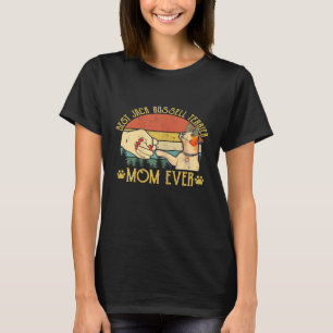 Womens Retro Vintag Best Jack Russell Terrier Mama T-Shirt