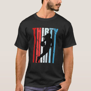 Womens Retro Womens 30. Basketball GeburtstagsPlay T-Shirt