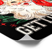 Womens Retro You Ain't Getting Funny Santa Face Ch Poster (Ecke)