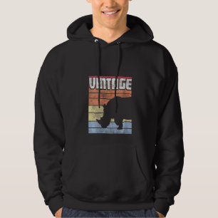 Womens Rhino Rhinoceros Retro Style Vintager 70er Hoodie