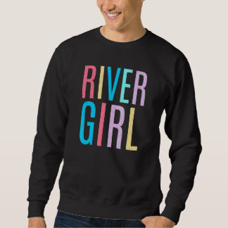 Women's River Girl Niedlich Summer Vintag Tubing F Sweatshirt