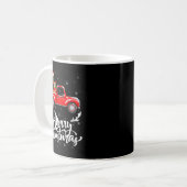 Womens Rottweiler Dog On Christmas Tree Red Truck Kaffeetasse (Vorderseite Links)