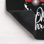 Womens Rottweiler Dog On Christmas Tree Red Truck Mousepad (Ecke)