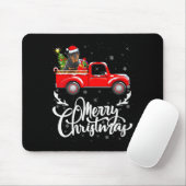 Womens Rottweiler Dog On Christmas Tree Red Truck Mousepad (Mit Mouse)