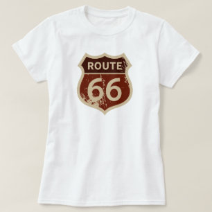 Women's ROUTE 66 Historisches Straßenschild Wahr T-Shirt
