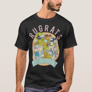 Womens Rugrats gegründet 1991 Group Shot Veck T-Shirt