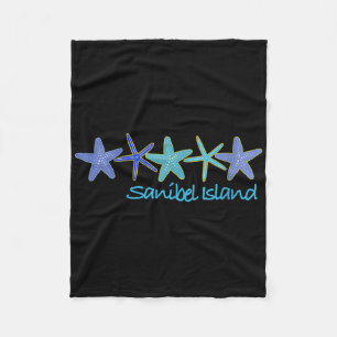Womens Sanibel Island Tropical Vacation Beach V-ne Fleecedecke
