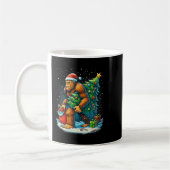 Womens Santa Bigfoot Christmas Tree Sasquatch Xmas Kaffeetasse (Links)