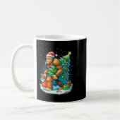 Womens Santa Bigfoot Christmas Tree Sasquatch Xmas Kaffeetasse (Links)