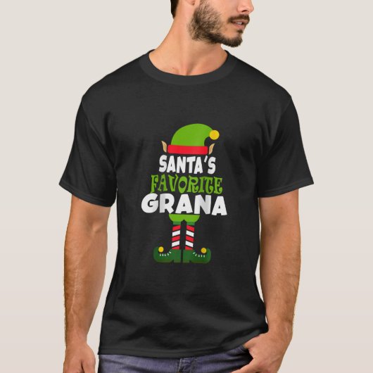Womens Santa s Favorite Grana Funny Christmas Vaca T-Shirt (Vorderseite)