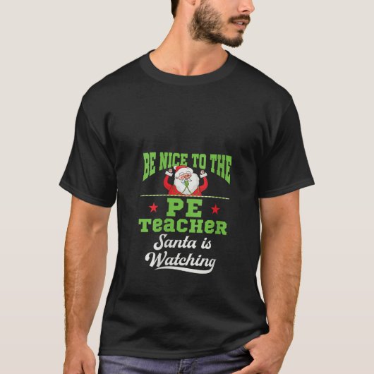 Womens Santa Teaching Funny Physical Bildung Tee (Vorderseite)