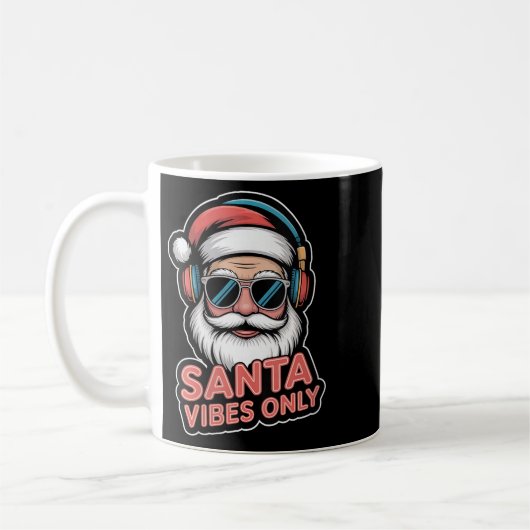 Womens Santa Vibes Only Funny P Culture Christmas  Kaffeetasse (Links)