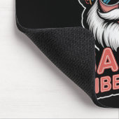 Womens Santa Vibes Only Funny P Culture Christmas Mousepad (Ecke)