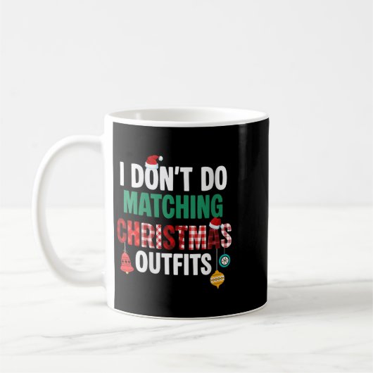 Womens Santa Xmas Red Buffalo Plaid I Dont Do Matc Kaffeetasse (Links)