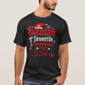 Womens Santas Favorite Phlebotomis Weihnachten T-Shirt (Vorderseite)