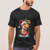 Womens Santasaurus Rex Funny Dinosaur xmas Santa H T-Shirt (Vorderseite)