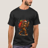 Womens Sasquatch Believe Funny Santa Bigfoot Chris T-Shirt (Vorderseite)