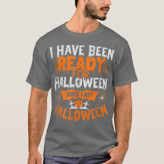 Womens Scary Halloween design broom engraved pumpk T-Shirt