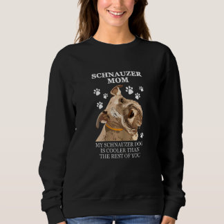 Womens Schnauzer Mama mein Schnauzer Dog Pet Schn Sweatshirt