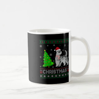 Womens Scottie Dog Xmas Tree Lighting Ugly Christm Kaffeetasse
