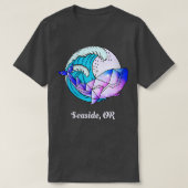 Womens Seaside oder japanische Paint Geometric Orc T-Shirt (Design vorne)