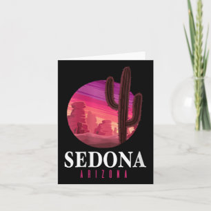 Womens Sedona Arizona Cactus Sunset Desert Sedona Karte