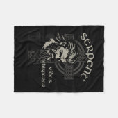 Womens Serpent Vibes Whisperer Nordic Mystic Beard Fleecedecke (Vorderseite (Horizontal))