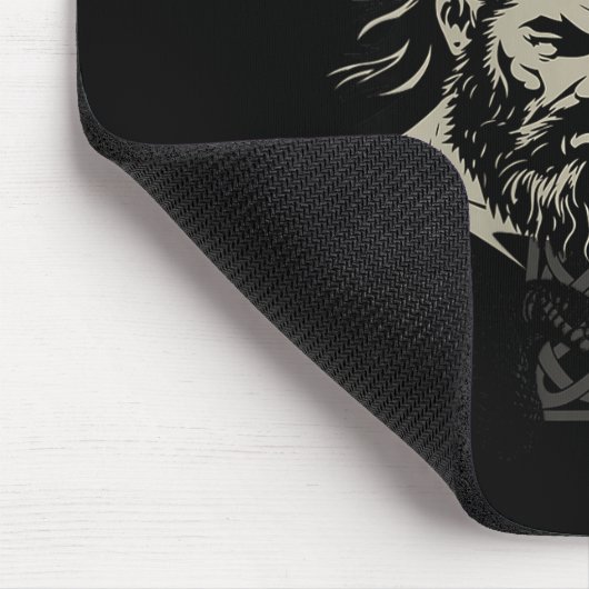 Womens Serpent Vibes Whisperer Nordic Mystic Beard Mousepad (Ecke)