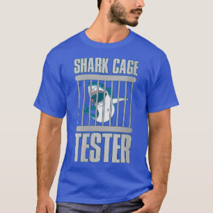Womens Shark Cage Tester VNeck T-Shirt