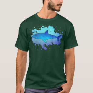 Womens Shark Lover Retro Vintag Scuba Diving Snor T-Shirt