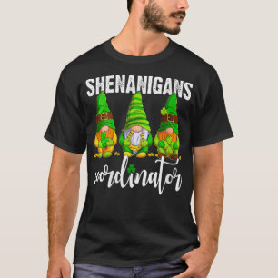 Womens Shenanigans Koordinator Funny Gnomies St Pa T-Shirt