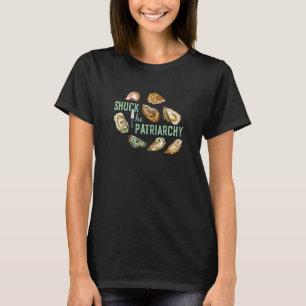 Womens Shuck the Patriarchate Ästhetische Austern T-Shirt