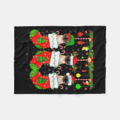 Womens Siamese Cats In Christmas Socks Funny Cat X Fleecedecke (Vorderseite (Horizontal))