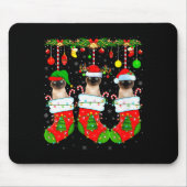 Womens Siamese Cats In Christmas Socks Funny Cat X Mousepad (Vorne)