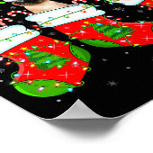 Womens Siamese Cats In Christmas Socks Funny Cat X Poster (Ecke)