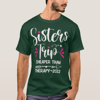 Womens Sisters Road Trip 2022 Weekend Family Vacat T-Shirt