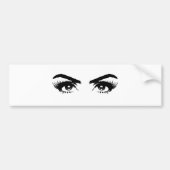 Womens Sketch Eyebrows Autoaufkleber (Vorne)