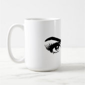 Womens Sketch Eyebrows Kaffeetasse (Links)
