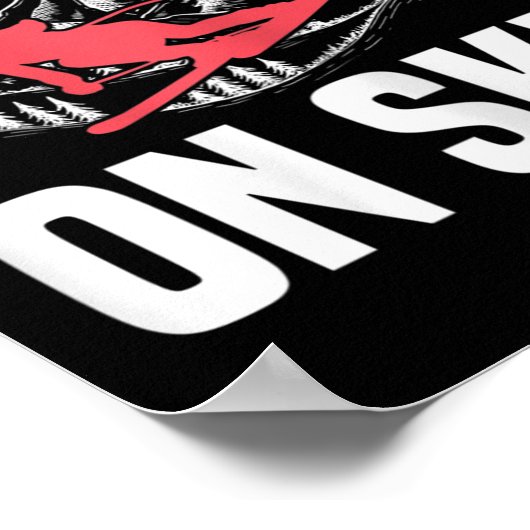 Womens Ski Funny Skiing Never Underestimate A Woma Poster (Ecke)