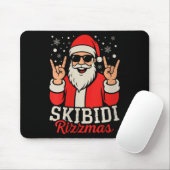 Womens Skibidi Rizzmas Christmas Rizz Santa Claus Mousepad (Mit Mouse)