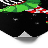 Womens Smart Elf Christmas Girls Women Elf Squad X Poster (Ecke)